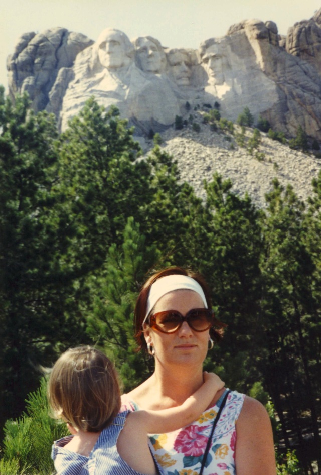 Mount Rushmore 1991 - Me with Miriam, who was just two years old!