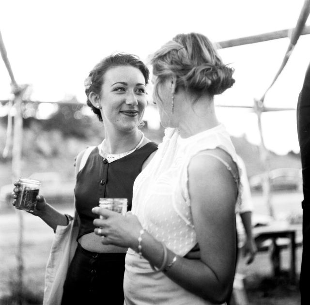 Miriam and Sarah, some of the sisters of bride and groom, and the hosts of the reception photo - Megan McIsaac
