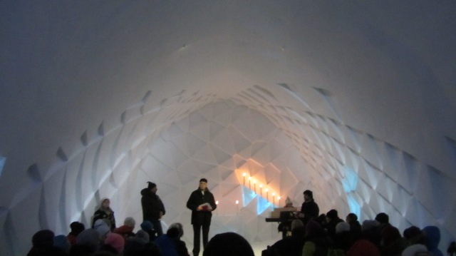 The consecration ceremony for the Icechurch