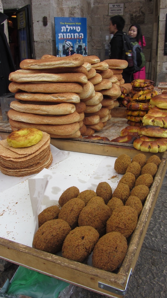 Yummy breads, pastries and falafal