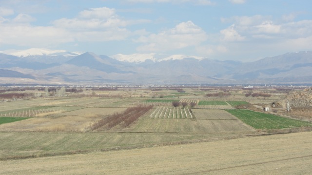 View across the plain from monastery