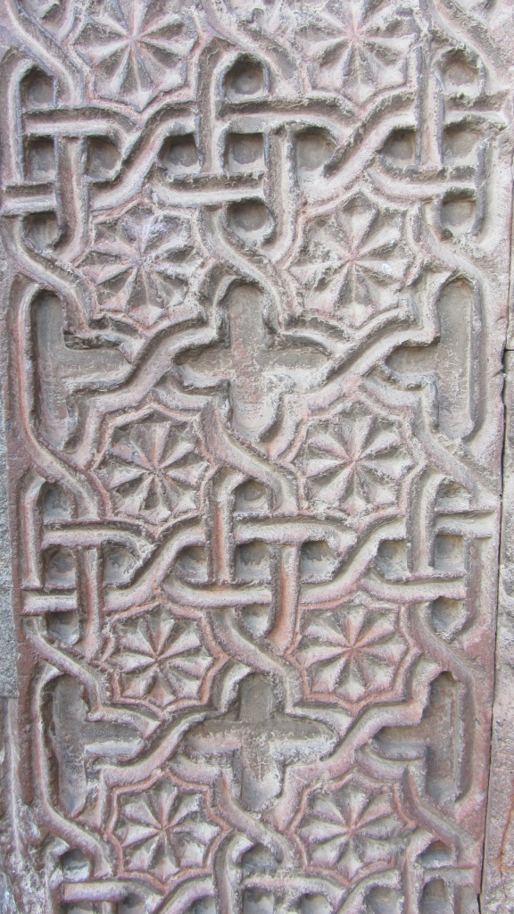 Intricate stone carving